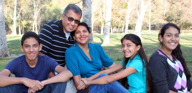 Hispanic Church Planter Luis Sanchez and family.